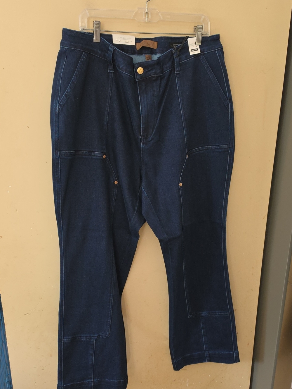Judy Blue Womens Jeans Dark Blue Denim Jeans Straight Fit